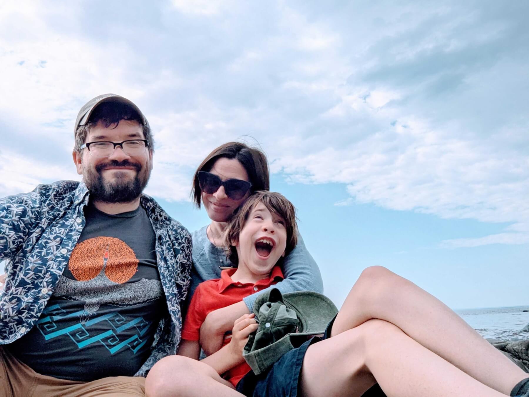 Pete and Jenna Ray and their son.