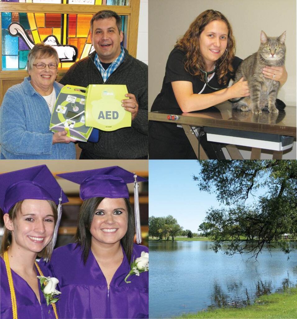 collage of BACF photos with people