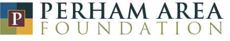 Perham Area Foundation text with logo on left